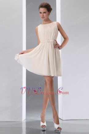 Simplie Scoop Antique White Homecoming Short Dress