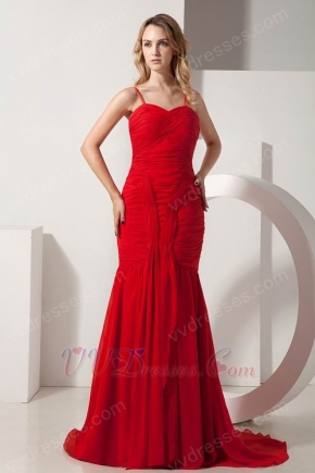 Discount Mermaid Formal Wine Red Evening Dress For Juniors