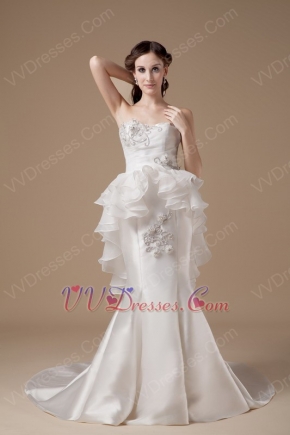 Trimed Mermaid Strapless Designer Top 10 Wedding Dresses