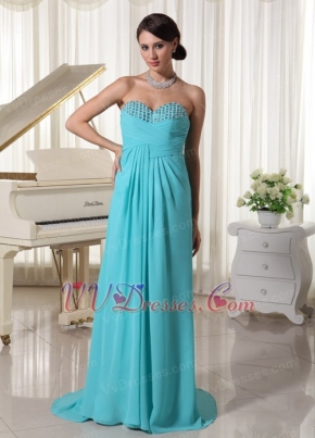 New Look Aqua Blue Sweetheart Prom Dress By Top Designer Inexpensive