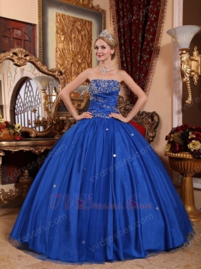 2012 Cerulean Blue Dama Quinceanera Dress For Cheap