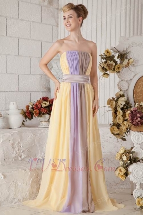 2019 New Style Muliti Color Chiffon Evening Dress Hot Sell