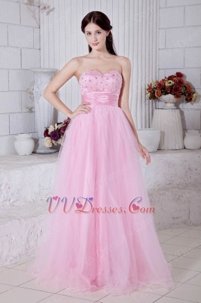 Designer Sweetheart Corset Pink Net Dresses For Celebrity Party