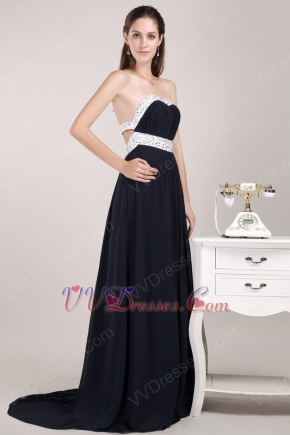 New Look Sweetheart Black Chiffon Prom Dresses By Designer