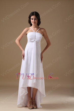 Modest Halter High-low Dress For 2014 Prom Wear