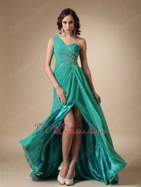 Sexy Split One Shoulder Skirt Buy Turquoise Prom Dresses Shop