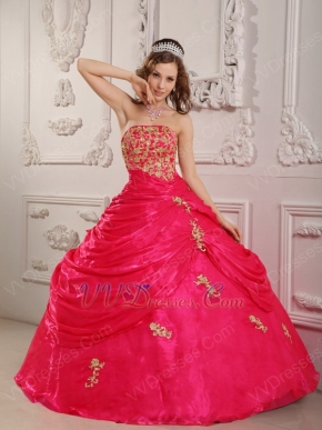 Fuchsia Strapless Quinceanera Ball Gown Under 200 In Texas