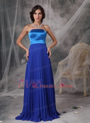 Royal and Sky Blue Stitched Together Prom Dress For Women Inexpensive