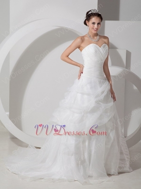 Discount Sweetheart Layers Detail Skirt Bridal Dress Sample Sale