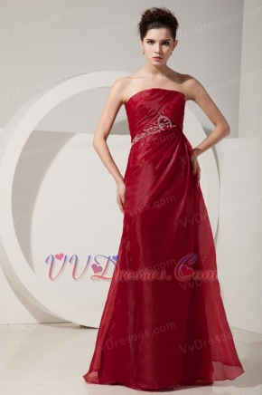 Top Designer Wine Red Floor-length Prom Dress And Jacket Inexpensive