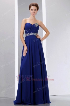 Different Sweetheart Sapphire Blue Prom Dress Online