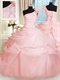 One Shoulder Falbala Strap Blush Puffy Simple Quinceanera Ball Gown At Discount