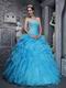 Sweet heart Styles Aqua Quinceanera Dress Like A Princess