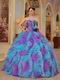 Top Seller Ruffles Puffy Skirt Custom Made Quinceanera Dress