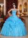 Aqua Blue Allure Quinceanera Dress To Adult Ceremony Wear