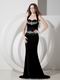 Black Mermaid Halter Pageant Formal Evening Dress Cheap