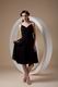 Spaghetti Straps Black Dress Woman Homecoming Dress