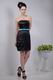 Black Strapless Short Homecoming Dress Under 100 Dollars