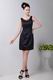 Simple Jewel Neck Black Women In Homecoming Dress