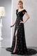 Sexy Lace Black Mother Of The Bride Dress With High Split