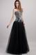Floor Length Designer Black Women Evening Dress