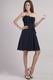 Sleeveless Mini-length Black Dress For Bridesmaid Cheap