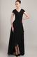 High Low Skirt Black Mother of the Bride Dress Cheap