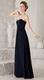 Black Sweetheart Style Floor Length Bridesmaid Dress