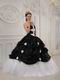 Pretty Sweetheart Black And White A-line Skirt Quinceanera Gown