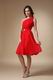 One Shoulder Short Bridesmaid Dress For 2014 Wedding