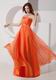 Sun Orange Chiffon Designer Bridesmaid Dresses 2014