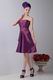 Strapless Plum Taffeta Vintage Bridesmaid Dresses