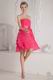 Lovely Layers Skirt Hot Pink Chiffon Bridesmaid Dress