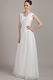 White Wide Straps Bridesmaid Dress