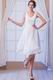 White Chiffon Girls Prefer V-Neck Bridesmaid Dress