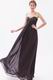 Sweetheart Style Black Chiffon Best Bridesmaid Dress