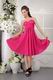 Discount Hot Pink Taffeta Junior Girls Bridesmaid Dress