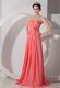 Hand Made Flowers Watermelon 2014 Wedding Bridesmaid Dress