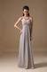 Grey Long Chiffon Skirt Bridesmaid Dress Under $100