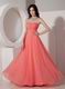 Watermelon Corset Back Bridesmaid Dress For Wedding Party