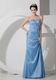 Sweetheart Cornflower Blue Long La Prom Dress