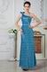 Blinking One Shoulder Evening Dress Made By Blue Sequin