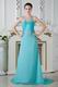 Wholesale Straps V-Neck Turquoise Blue Evening Dress