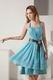 Wholesale Aline Short Light Blue Chiffon Short Prom Dress With Ribbon