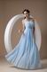 Elegant Light Blue Chiffon Very Formal Dresses Different