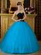 Diamond Black And Azure Quinceanera Dress Princess Wear