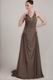 Beaded Brown Custom Made Mother Of The Bride Dress