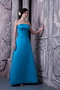 Sky Blue A-line Bridesmaid Dress Strapless Style lovely