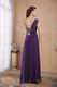 Single One Shoulder Purple Prom Dress In Floor Length