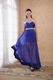 Empire Waist Sweetheart Translucent Royal Blue Prom Dress